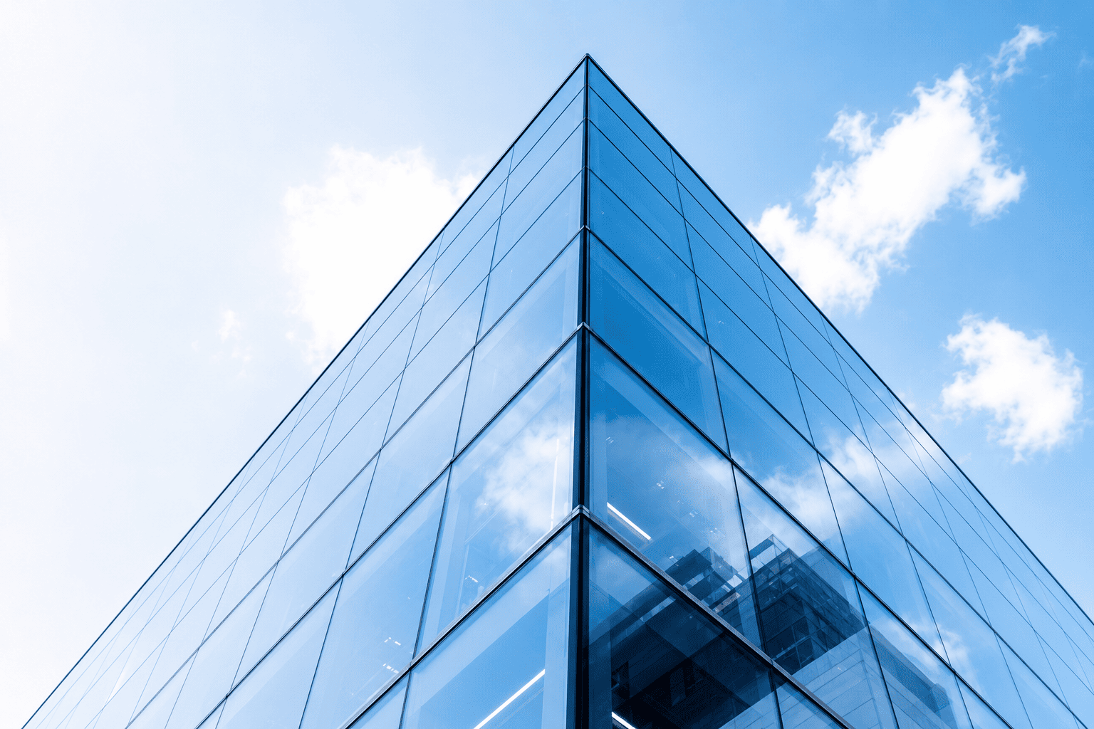 Modern glass building architecture
